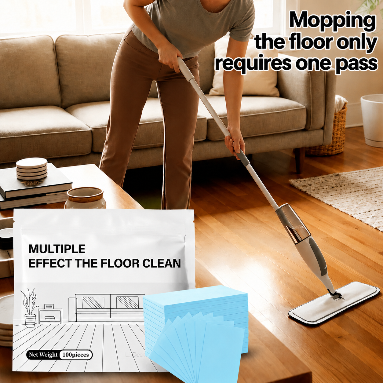 🔥Multi-Surface Floor Cleaning Tablets – Concentrated Cleaner for Hardwood, Tile, Laminate & More