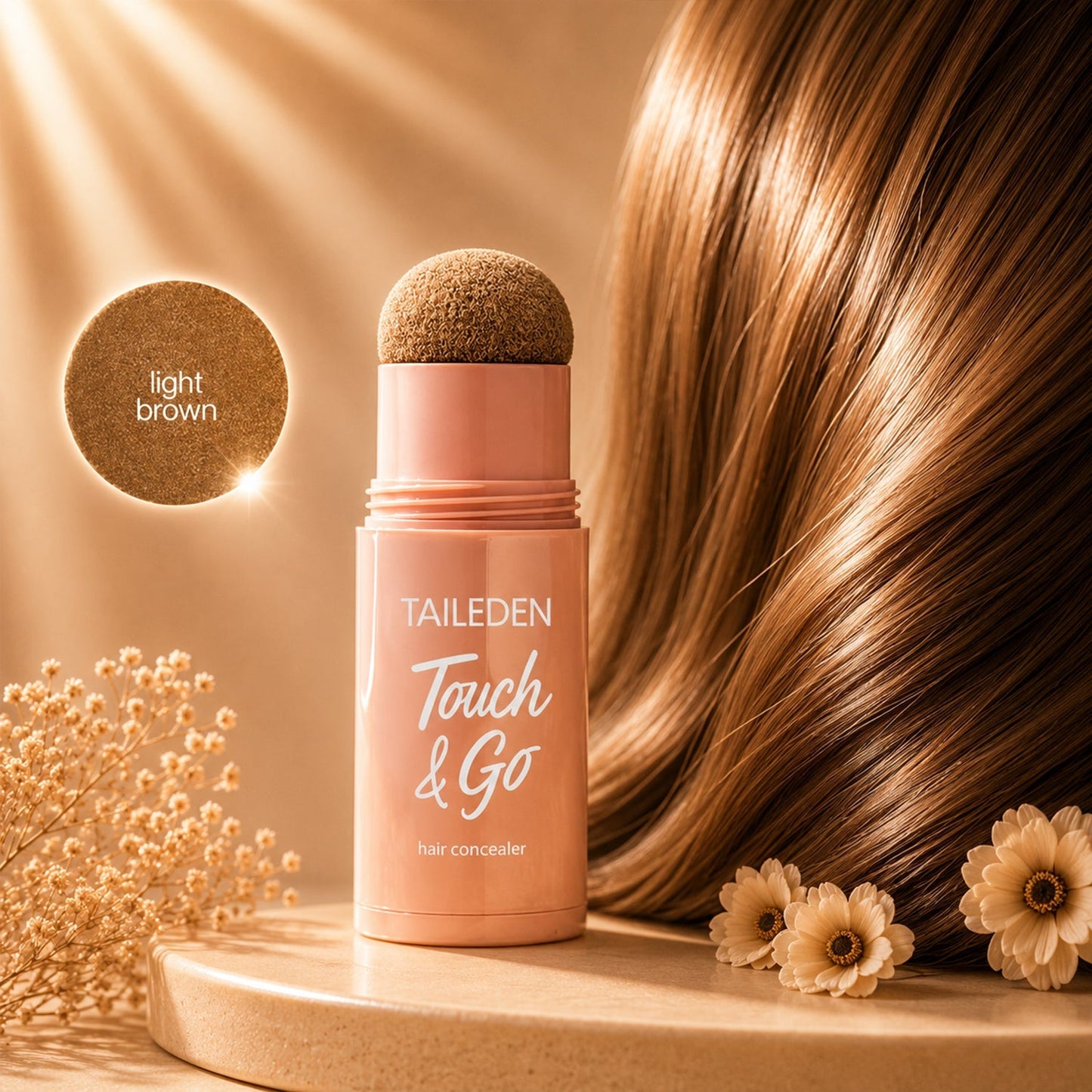 Touch & Go Hair Concealer | Instant Root Touch-Up Stick For Gray Hair & Sparse Hairline