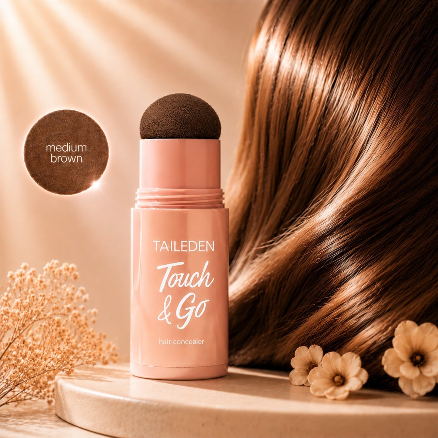 Touch & Go Hair Concealer | Instant Root Touch-Up Stick For Gray Hair & Sparse Hairline